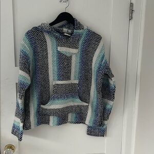 Ron Jon Blue and Black Patterned Sweater